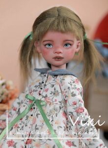 ★球体関節人形★ ビッキー 女の子 BJD 1/6 26cm カスタムドール 人形 素体 フルセット メイクアップ済み D320