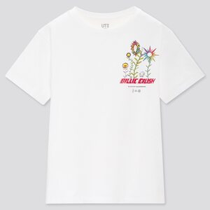 即決♪新品♪限定 かわいい！ ビリー・アイリッシュ 村上隆 コラボ BILLIE EILISH お花 フラワー ユニクロ UNIQLO UT Tシャツ 150♪ゆず