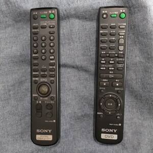 ジャンク　中古品　SONY　リモコン　RMT-D126J DVD RM-J312D CSチューナー 2個セット