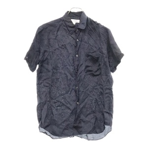 COMME des GARCONS SHIRT コムデギャルソンシャツ 19SS ドット柄半袖シャツ ネイビー S27064