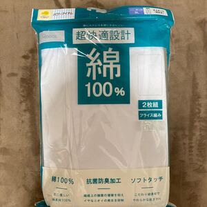 新品 半ズボン下 前開き 2枚組 3L フライス編み 綿100% 抗菌防臭加工 男性 肌着