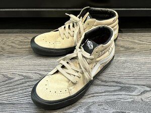 美品 Supreme × VANS シュプリーム ヴァンズ SK8-MID EAT ME スニーカー ベージュ系 US8.5 JP26.5cm ミッドカット メンズ 質セブン