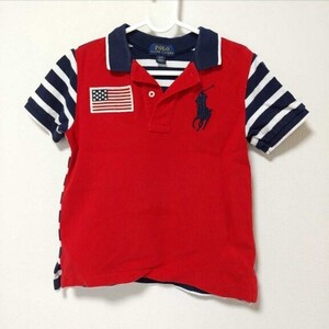 POLO RALPH LAUREN（ポロ ラルフローレン）半袖 ポロシャツ 100 赤