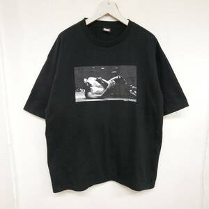 【1円】良好 国内正規 Tokyo Submission Fighting ジャイアント馬場 T-shirt Atkins フォトプリントTシャツ プロレス Black 黒 XL