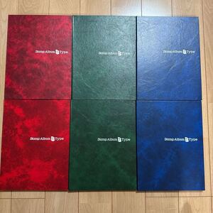 ストックブック　Stamp Album BType テージーSB-30 スタンプアルバム　6冊まとめ　縦約26.8cm横約20cm 台紙8枚16ページ6段