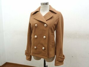 INGNI Pコート Ｍサイズ キャメル レディース ハーフ コート ピーコート ジャケット アウター 長袖 上着 冬服 ファッション イング