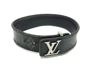 1円 LOUIS VUITTON ルイヴィトン M6456 モノグラムエクリプス ブラスレ LVスリム ブレスレット アクセサリー ブラック系 FI3392