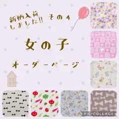 ハンドメイド　女の子　オーダー　ランチョンマット　レッスンバック　巾着袋　など