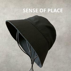 SENSE OF PLACE × Carreman 黒ハット 帽子 黒