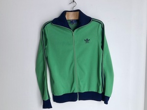 アディダス ジャージ ポケット無しモデル VERT グリーン フランス製 ヴィンテージ adidas VENTEX 青タグ 旧型PRESTIL made in FRANCE 70s