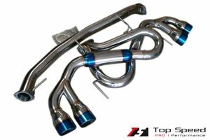 ニッサン GTR(R35)用マフラー (Track Spec) (USAメーカー Top Speed トップスピード製) 新品送料無料