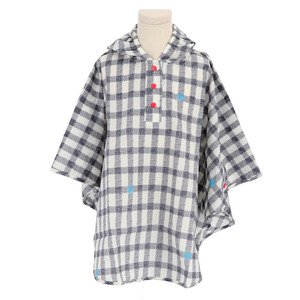 ☆ gingham.BK ☆ Mサイズ（100-120cm） キッズ レイン コート ポンチョ 通販 レインポンチョ カッパ 雨具 サイズ S 80 90 100cm 子供用 K