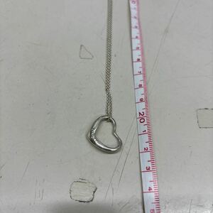 B3900【アンティーク】1 TIFFANY＆Co ティファニー エルサペレッティ オープンハート SV925 ネックレス