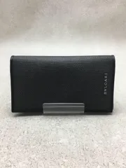 BVLGARI 長財布 PVC グレー ヘリンボーン