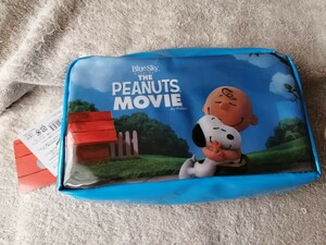 スヌーピー　I LOVEスヌーピーTHE PEANUTS MOVIE BIGポーチ ブルー