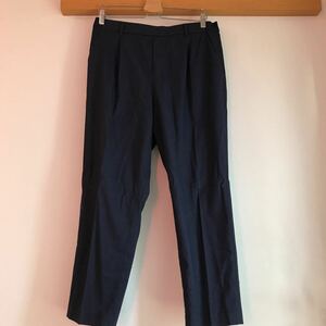 【中古】UNIQLOユニクロ　EZYタックアンクルパンツ　サイズXL ネイビー