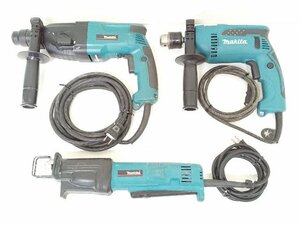 (1円スタート！) makita マキタ 24mm ハンマドリル HR2440 / 震動ドリル HP1640F / 小型レシプロソー JR1000FT 動作良好 b4100