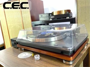 レコードプレーヤー CEC ST930 S字アーム仕様 ゴムベルト/コントロールユニット等付属 当社整備/調整済品 Audio Station