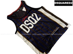 Dsquared2　ディースクエアード　TANK TOP STRIPED JERSEY タンクトップ(XS)