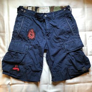 POLO RALPH LAUREN fishing cargo shorts フィッシング ショーツ カーゴ rrl country sport 1992 1993 stadium p wing snow beach ネイビー