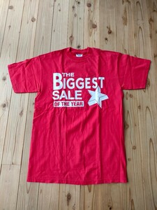 古着Ｔシャツ　BIGGEST SALE　赤 Mサイズ