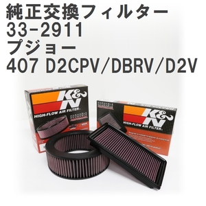 【GruppeM】 K&N 純正交換フィルター プジョー 407 D2CPV/DBRV/D2V 05-11 [33-2911]