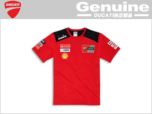 送料無料 ドゥカティ 純正 MotoGP 22 Tシャツ Lサイズ レッド DUCATI 正規品 純正品番 987704655