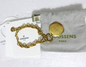 送料無料 定価3.7万 新品 GOOSSENS PARIS coin bracelet ゴールド グーセンス パリ コイン ブレスレット メダル