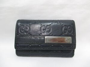 GUCCI グッチ 6連キーケース シマレザー 中古本物