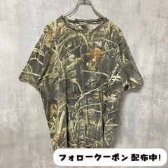 古着 used　半袖迷彩柄Tシャツ　カモ柄　レトロ　デザイン　個性的　クルーネック　春夏服　ビッグシルエット　オーバーサイズ