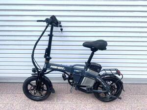 MOBILITYディスク式 MTB折り畳みフル電動自転車BIKE 48V7.5Ah 300W14インチ アクセル付 動作確認済DB1234