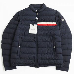 未使用品●20SS MONCLER モンクレール YERES/イエール ロゴワッペン付 トリコロール ライトダウンジャケット ダークネイビー 5 正規品