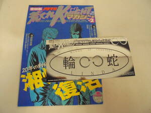 【月刊 荒くれナイト/ チーム ステッカー シール 1枚】 輪蛇チームステッカー メタリック/吉田聡 湘爆 湘南爆走族