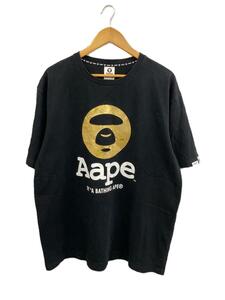 AAPE BY A BATHING APE◆Tシャツ/XXL/コットン/BLK/AAPTEM0432XXE