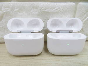 1F041MZ10◎イヤホン無し　Apple アップル　AirPods 第3世代 ケース A2566 ケースのみ　2点セット◎中古品