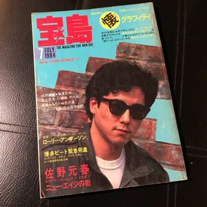 音楽 雑誌「宝島 1984年 7月号」中古 佐野元春 ローリー・アンダーソン 遠藤ミチロウ 平沢進 横尾忠則 