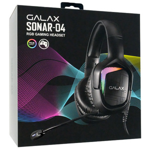 GALAXY ゲーミングヘッドセット SONAR-04 HGS045CSRGBB0 ブラック [管理:1100058836]