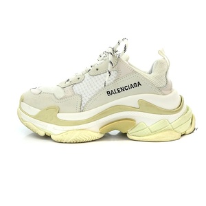 バレンシアガ BALENCIAGA TRIPLE S トリプルエス スニーカー 24.5cm 白 ホワイト 524036 /AK5 レディース