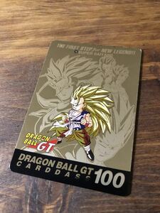 美品 ドラゴンボールカードダス No.100 SUPER SAIYANS ゴールドカード