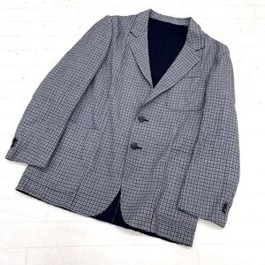 1585◎ 日本製 Aquascutum アクアスキュータム トップス テーラード ジャケット シングル 2ボタン カジュアル チェック メンズ48