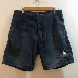 ◆お洒落な逸品◆Polo by Ralph Lauren/ポロ ラルフローレン ハーフパンツ ロゴ刺 ネイビー 紺 メンズ ON2793