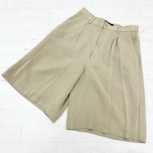 1415◎ 23区 SPORT ニジュウサンク パンツ ボトムス ズボン ショート ハーフ ワイド ガウチョ 無地 ベージュ レディース61