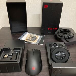 動作確認済み　BenQ ZOWIE EC2-CW ワイヤレスゲーミングマウス左右非対称デザイン/3370センサー/エンハンストレシーバー付属