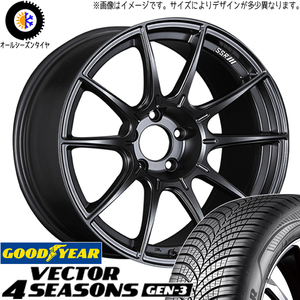 245/40R18 オールシーズンタイヤホイールセット R33 R34 GT-R etc (GOODYEAR Vector4seasons & SSR GTX01 5穴 114.3)