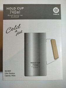 ベストコ HOLD CUP ホールドカップ ジョッキ 740ml シルバー NQ-0009 真空ジョッキ タンブラー ビアジョッキ 保冷 保温 y10243-1-HB3