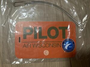 非売品★Air Wisconsin Pilot ラゲージタグ★