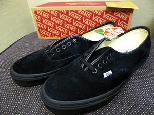 新品 VANS オーセンティック AUTHENTIC PIG SUEDE BLACK 29cm US11 ピッグ スエード 黒 VN0A2Z5I18L