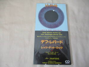 DEF LEPPARD Let’s Get Rocked/Only After Dark(アルバム未収録) ’92 新品未開封 8cmシングル アルバム”Adrenalize”からの1stシングル