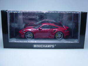 MINICHAMPS 1/43 Porsche 911 (992) Turbo S Sport Design 2021 Red ポルシェ ターボS