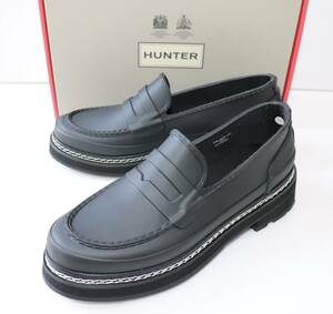 定価25850 新品 本物 HUNTER リファイン スティッチ ペニー ローファー WFF1089RMA UK6 US8 EU39 JP25 ハンター FS4S